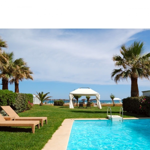 [파티붕붕]D2937 풀빌라 현수막 / 유치원 어린이집 여름 배경 현수막 야외 수영장 야자수 플랜카드