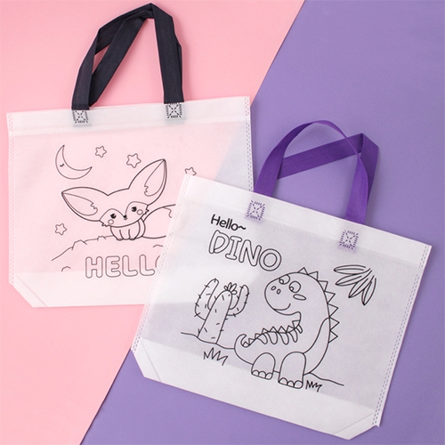 [아이디몬] 그리기부직포가방 단품 대 (7종 택1)