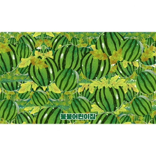 [파티붕붕] D4767 여름 현수막 / 어린이집 유치원 수박 현수막 수박밭 텃밭체험 포토존