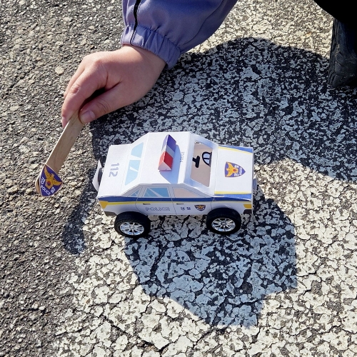 메이크문구 DIY742 자석자동차만들기 경찰차