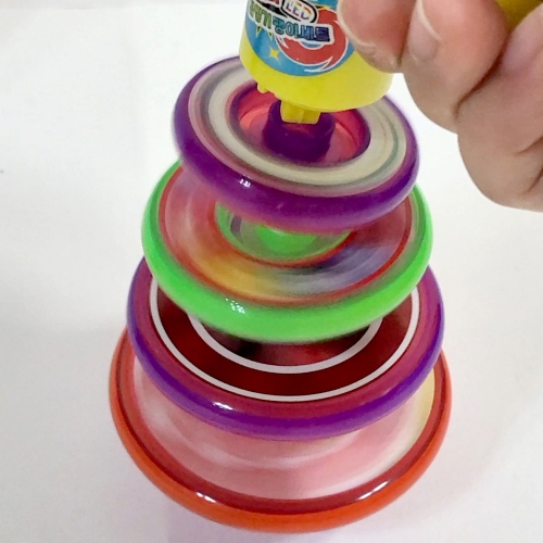 조마조마 LED 탑쌓기 팽이세트 (2개)