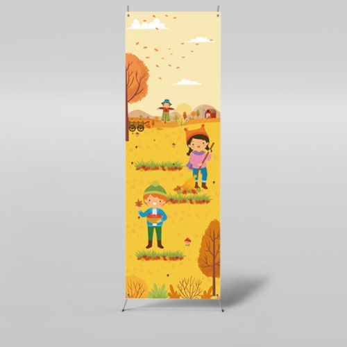 [파티붕붕] X배너 3411 / 어린이집 유치원 가을 단풍놀이 배경 배너 제작