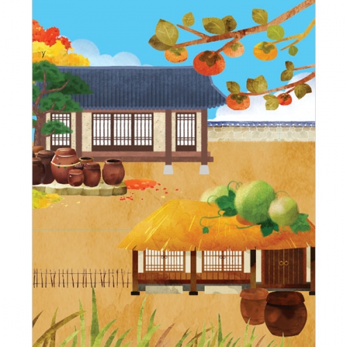 [파티붕붕] D3030 가을 현수막 / 유치원 어린이집 흥부와놀부 현수막 전래동화 배경