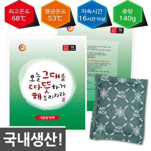 [해피데이핫팩] 파스형,포켓용 핫팩 (5종 택1)