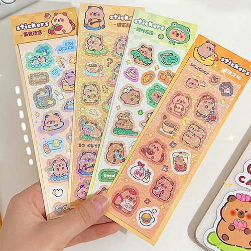 [아트필드] 카피바라 홀로그램 쁘띠 스티커