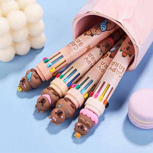 [아트필드] 카피바라 마스코트 10색볼펜