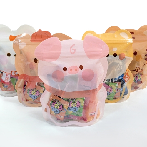 얼큰 애니멀 간식 꾸러미 구디백 소포장 롤리팝 젤리 캔디 캐러멜 (5개)