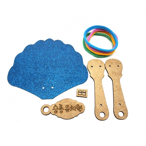 [상호무료각인] 양말목 꾸미기 각인부채