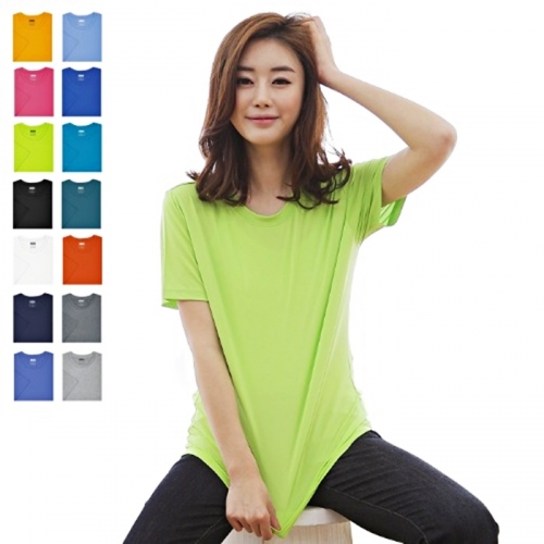 국산 에어로쿨 스판덱스 라운드 남녀공용 스포츠 웨어 FGS 기능성 티셔츠 반팔 긴팔