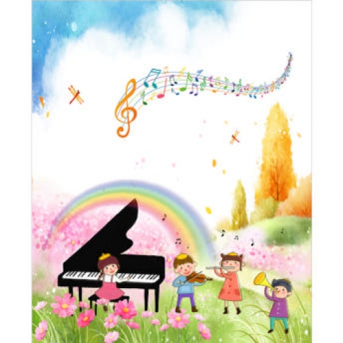 [파티붕붕] D3233 학예회 현수막 / 음악 무대배경 현수막 피아노 발표회 플랜카드