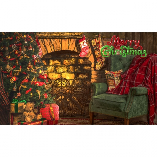 [파티붕붕]CH3928 크리스마스 배경 현수막 / 어린이집 유치원 성탄절 행사용 교회 포토존