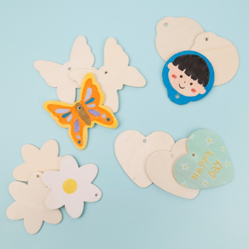 [대원피앤피] 나무 와패(4종 택1/이름표/메달/미술준비물)