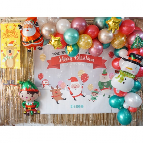 [파티붕붕]CH238 현수막 / 크리스마스 현수막 송년회 현수막 문구 포토존 송년의밤 배너 성탄절 크리스마스 홈파티