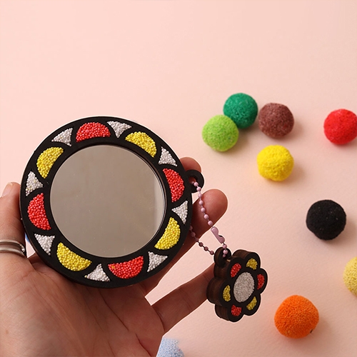 [아이디몬] 우드 DIY 클레이 손거울 만들기 (2종/클레이 포함)