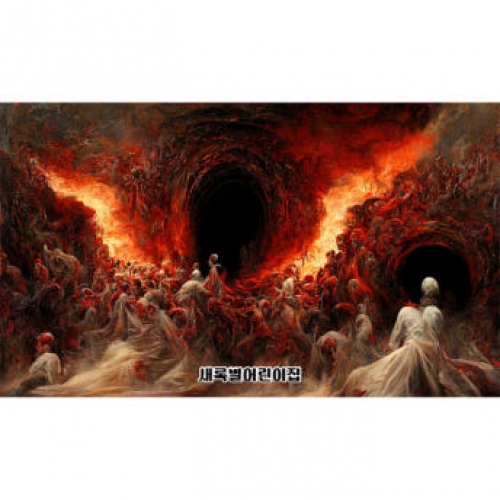 [파티붕붕] D4923 현수막 / 어린이집 지옥 현수막 유치원 연극 무대 포토존 제작