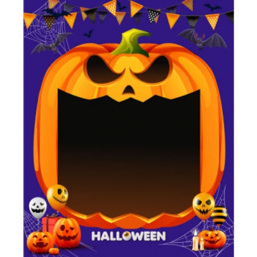[파티붕붕] H5136 할로윈파티 현수막 / 유치원 할로윈 현수막 어린이집 호박 포토존 제작