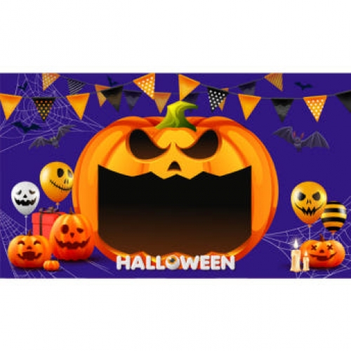 [파티붕붕] H5136 할로윈파티 현수막 / 유치원 할로윈 현수막 어린이집 호박 포토존 제작