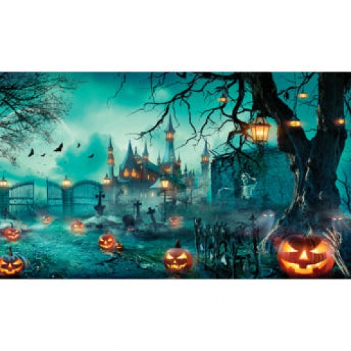 [파티붕붕] H3383 호박 현수막 / 할로윈 현수막 학원 카페 캠핑장 매장 할로윈파티 포토존