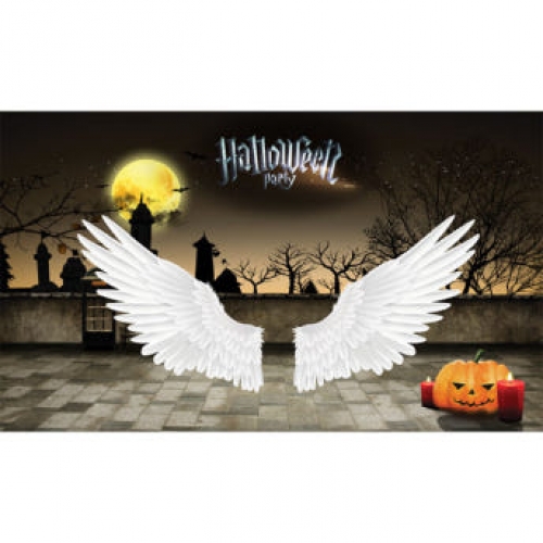 [파티붕붕] H3379 할로윈 현수막 / 유치원 어린이집 할로윈데이 날개 포토존 배경 현수막
