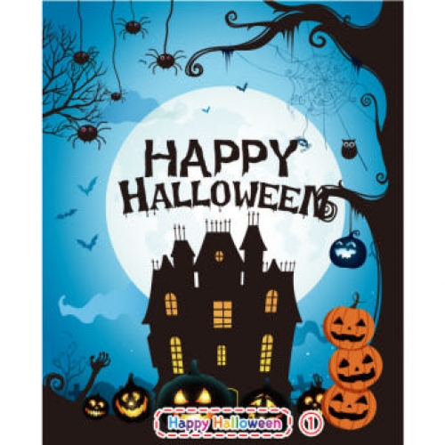 [파티붕붕] H2598 현수막 / 할로윈 대형 현수막 호박 유령