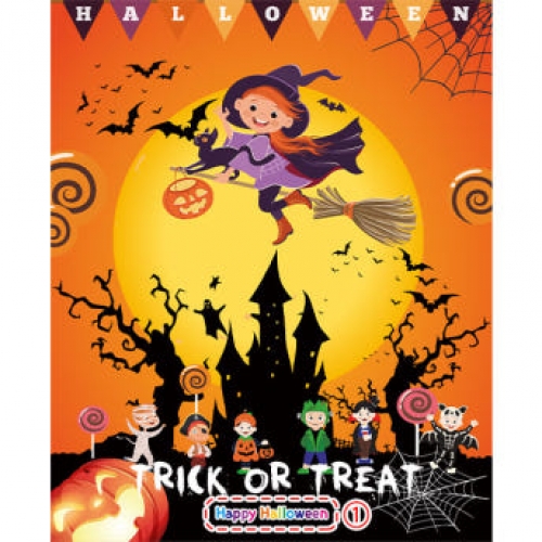 [파티붕붕] H2596 현수막 / 초등학교 유치원 어린이집 현수막 할로윈소품