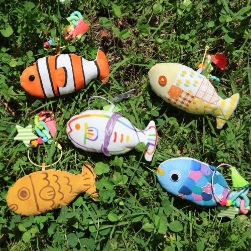 물고기 인형 키링 1set