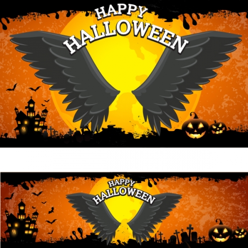 [파티붕붕]H073 현수막 / 할로윈현수막 할로윈파티용품 할로윈배너