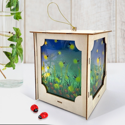 [탑키드] 반딧불이 우드 LED 장식 조명 무드등 만들기(약11 x 10.5 x 15.4cm)