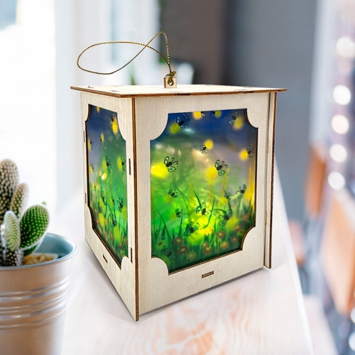[탑키드] 반딧불이 우드 LED 장식 조명 무드등 만들기(약11 x 10.5 x 15.4cm)