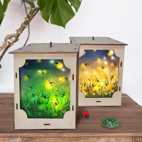 [탑키드] 반딧불이 우드 LED 장식 조명 무드등 만들기(약11 x 10.5 x 15.4cm)