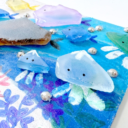 바다유리공예 여름바다액자만들기(4세트)