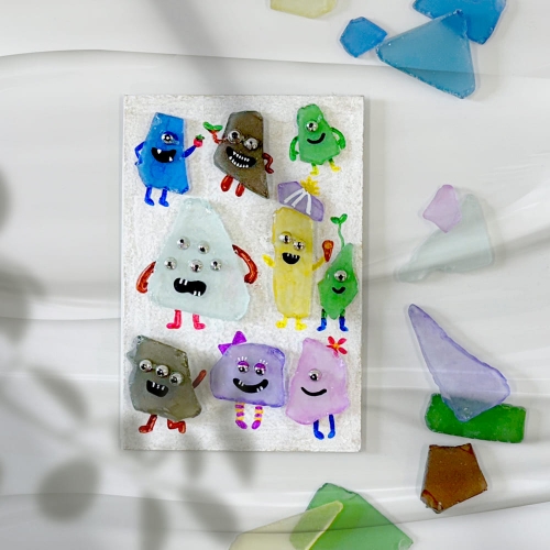 바다유리공예 여름바다액자만들기(4세트)