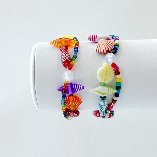 DIY비즈공예키트 바다구슬비즈 액세서리만들기