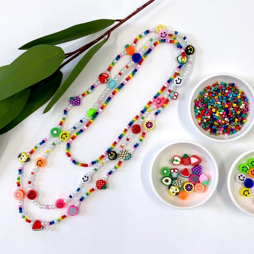 DIY비즈공예키트 여름과일비즈 팔찌만들기