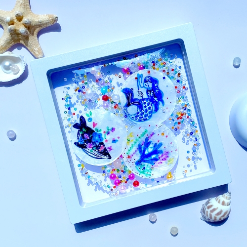 신비한 보석파도자개 입체액자 만들기