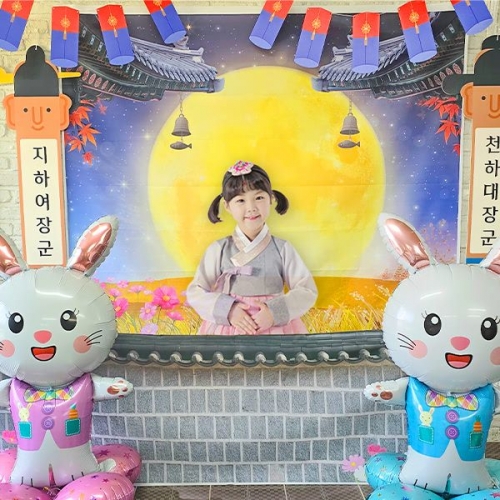 [파티붕붕]장승 포토존 05 / 추석 명절 장승 장식 한가위 행사 판넬 포토존 제작