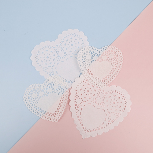 [대원피앤피] 종이 레이스 하트(2종 택1/장식소품/선물포장)