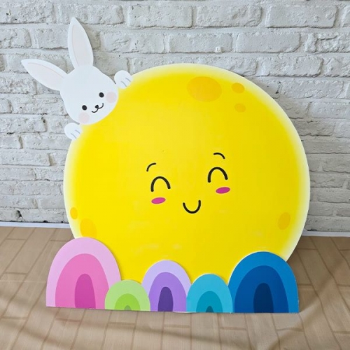 [파티붕붕]보름달 포토존 02 / 보름달 배경 어린이집 유치원 한가위 폼보드 포맥스