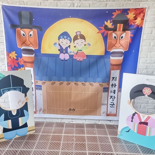 [파티붕붕]추석 설날 포토존 04 / 어린이집 유치원 명절 한가위 한복 판넬 포토존