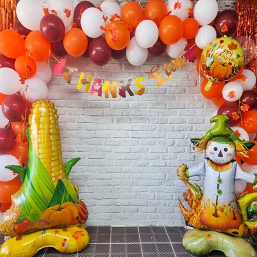 [파티붕붕]글리터 추수감사절 가랜드 / 학교 교회 추수감사절 장식 가을 가랜드