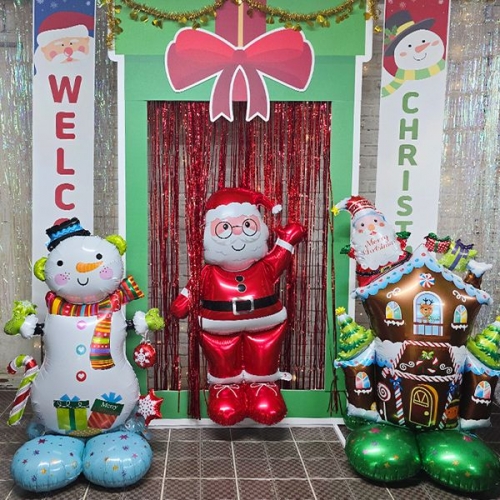 [파티붕붕]S01 사이드배너 / 유치원 어린이집 크리스마스 포토존 꾸미기 벽 장식