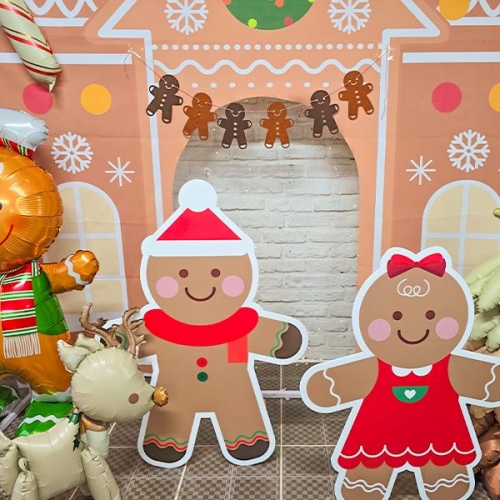 [파티붕붕]크리스마스 쿠키 포토존 / 크리스마스 쿠키 판넬 폼보드 포맥스 장식 용품
