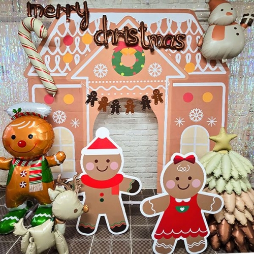 [파티붕붕]크리스마스 쿠키 포토존 / 크리스마스 쿠키 판넬 폼보드 포맥스 장식 용품