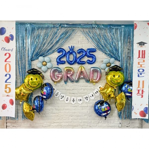 [파티붕붕]졸업 족자 배너 01 / 어린이집 유치원 졸업 배너 장식 졸업식 포토존 꾸미기