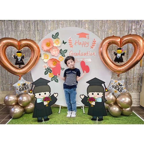 [파티붕붕]졸업 포토존 07번 / 유치원 졸업 캐릭터 판넬 졸업식 축하 포토존 장식