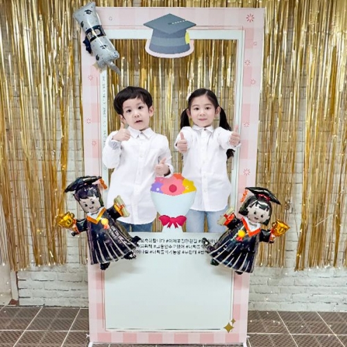 [파티붕붕]졸업 포토존 05번 / 초등학교 중학교 대형 졸업 판넬 프레임 졸업식 포토존
