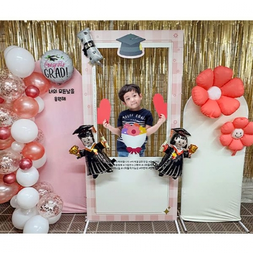 [파티붕붕]졸업 포토존 05번 / 초등학교 중학교 대형 졸업 판넬 프레임 졸업식 포토존
