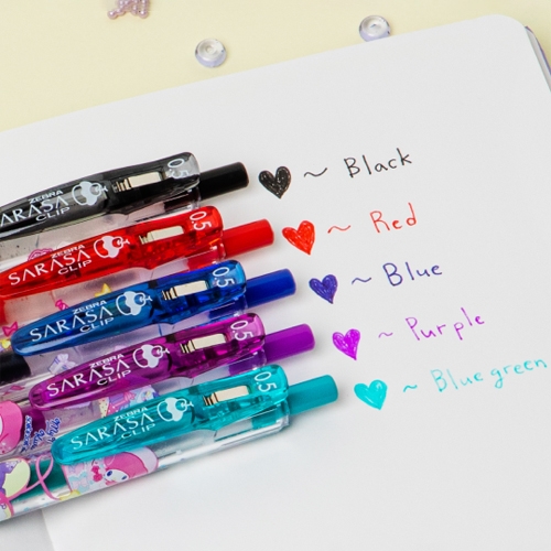 [제브라] 사라사클립 마이멜로디&쿠로미 5본