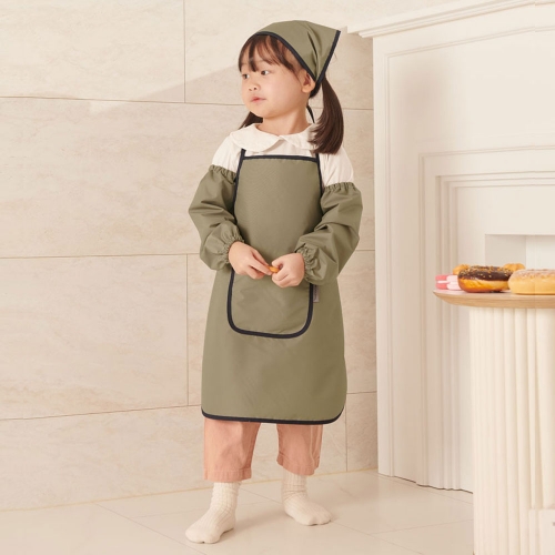 베베슈에뜨 유아동 파스텔베슈에뜨 유아동 파스텔 방수 앞치마, 방수 두건, 방수 팔토시 세트