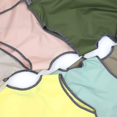 베베슈에뜨 유아동 파스 방수 민소매 앞치마, 방수 두건, 방수 팔토시 세트